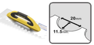 Маламашка заоблени зъби 11,50х20мм.