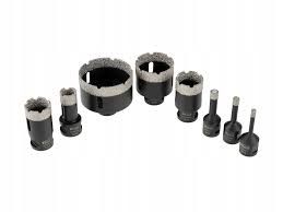 Висококачествени диамантни боркорони за сухо пробиване.